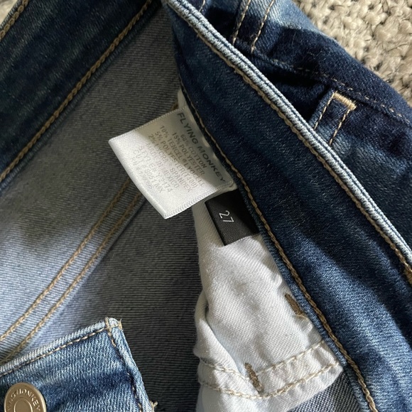 Flying monkey side striped blue ankle skinny jeans size 27 - Picture 9 of 9